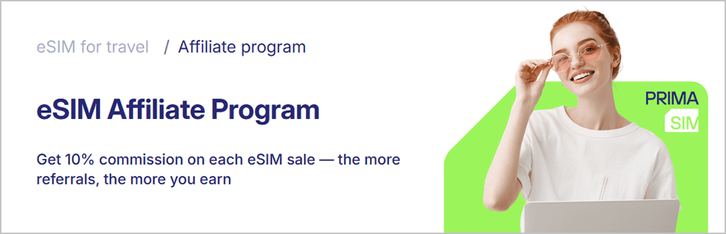PrimaSIM eSIM affiliate