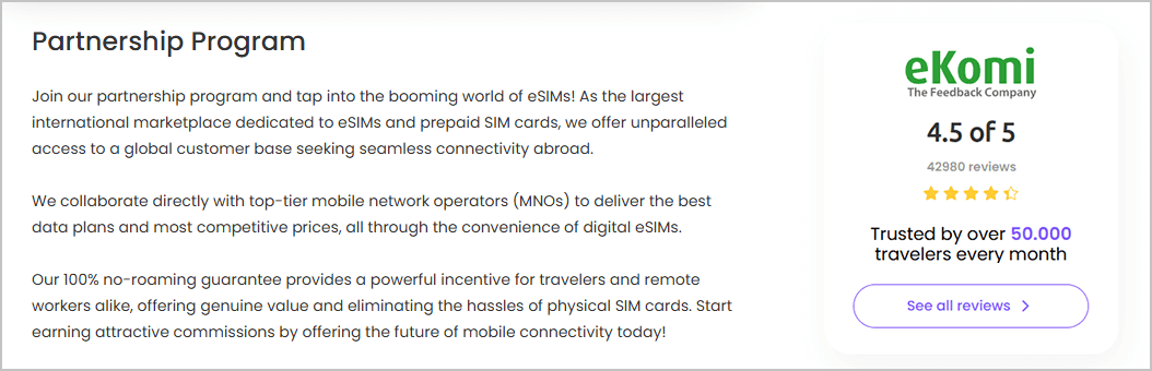 SimOptions eSIM affiliate